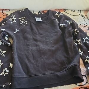 Athletic Works Black Sweatshirt with White Stars